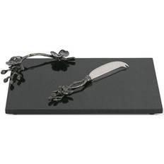 Michael Aram Black Orchid Small Cheeseboard & Knife Plateau de Fromages