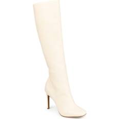 Journee Collection Glenda Wide Calf - Ivory