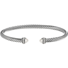 Bracelets David Yurman Cable Classic Bracelet - Silver/Pearls/Diamonds