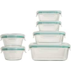 Adapté au four Boîtes alimentaires OXO 12 Piece Smart Seal Glass Food Storage Container Set Boîte alimentaire 12pcs