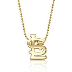 Alex Woo St. Louis Cardinals Little Logo 14k Yellow Gold Necklace