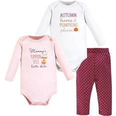 Polka Dots Other Sets Children's Clothing Hudson Baby Bodysuit & Pants 3-pack - Pumpkin Spice Date (10119548)