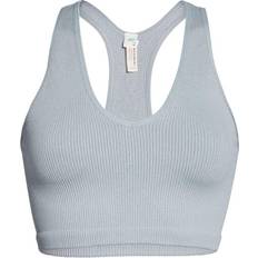 Free People Women Bras Free People Free Throw Crop Sports Bra - Heather Grey