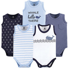 Hudson Sleeveless Bodysuits 5-pack - Sailor Whale (10153301)