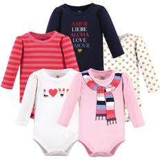 Little Treasure Long Sleeve Bodysuits 5-pack - Cozy Scarf (10172403)