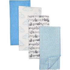 Cloth Diapers Hudson Flannel Burp Cloth 4-pack Airplane