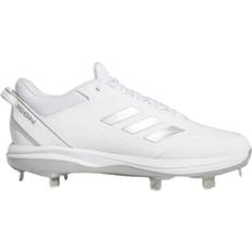 Men - Textile Baseball Shoes Adidas Icon 7 Cleats M - Cloud White/Silver Metallic/Silver Metallic