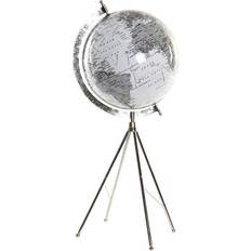 Blanco Globos terráqueos Dkd Home Decor Blanco Metal Plástico 27 x 25 x 61 cm Globo terráqueo