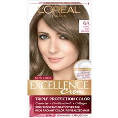 L'Oréal Paris Excellence Creme Level 3 Permanent Haircolor 6A Light Ash Brown