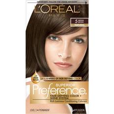 L'Oréal Paris Superior Preference Fade-Defying Shine Permanent Hair Color #5 Medium Brown