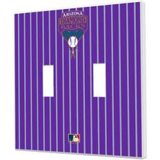 Strategic Printing Arizona Diamondbacks 1999-2006 Cooperstown Pinstripe Double Toggle Light Switch Plate