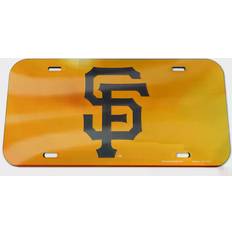 San Francisco Giants Sports Fan Products WinCraft San Francisco Giants Logo Crystal Mirror License Plate