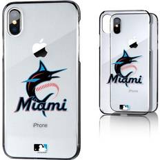 Strategic Printing Miami Marlins iPhone X/Xs Logo Clear Case