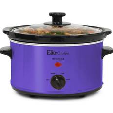 Elite Gourmet Slow Cookers Elite Gourmet Quart Oval Slow Cooker