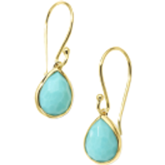 Turquesa Pendientes Ippolita Rock Candy Teeny Teardrop Earrings - Gold/Turquoise