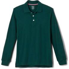 French Toast Long Sleeve Pique Polo - Green