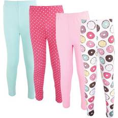 Polka Dots Trousers Hudson Baby Cotton Pants and Leggings 4-pack - Donuts (10125497)