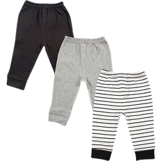 Luvable Friends Baby's Tapered Ankle Pants 3-pack - Black Stripes (10132153)