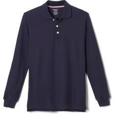 Long Sleeves Polo Shirts Children's Clothing French Toast Long Sleeve Pique Polo - Navy