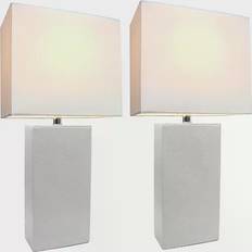 Dimmable Table Lamps Elegant Designs Monaco Avenue 2-pack Table Lamp 53.3cm 2pcs