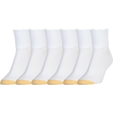 Goldtoe Women's Turn Cuff Socks 6-pack - White