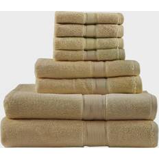 Beige Towels Madison Park Signature 8-pack Bath Towel Beige (137.16x76.2cm)