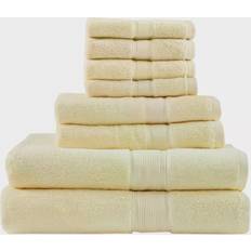 Cotton Bath Towels Madison Park Signature 8-pack Bath Towel Yellow (137.16x76.2cm)