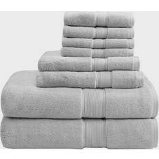 Madison Park Signature 8-pack Bath Towel Silver (137.16x76.2cm)