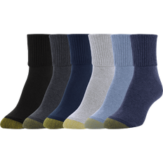 Women's Turn Cuff Socks 6-pack - Grey Blue Mix