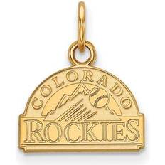 LogoArt Colorado Rockies Extra-Small Dangle Earrings - Gold