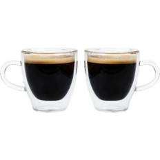 Glass Espresso Cups Grosche Turin Double-Walled Espresso Cup 13.9cl 2pcs