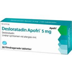 Desloratadin Receptfria läkemedel Desloratadine Apofri 5mg 30 st Tablett