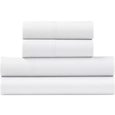 Cotton Satin - Flat Sheet Bed Sheets Ella Jayne 1200 Thread Count 4-pack Bed Sheet White