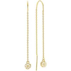 Lund Copenhagen Marguerit Disco Earrings - Gold/White