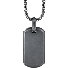 David Yurman Men Charms & Pendants David Yurman Streamline Tag - Titanium/Black