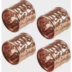 Copper Napkin Rings Saro Lifestyle Moscow Mule Ribbed Napkin Ring 4.445cm 4pcs