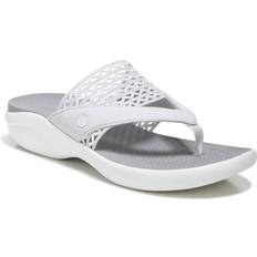 Fabric Flip-Flops Bzees Cabana - Silver Smoke Stretch Fabric