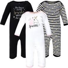 Press Studs Jumpsuits Hudson Baby Cotton Coveralls 3-pack - Sparkle Unicorn ( 10117413)