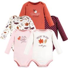 Orange Bodysuits Children's Clothing Hudson Baby Cotton Long-Sleeve Bodysuits 3-pack - Fall ( 10118331)