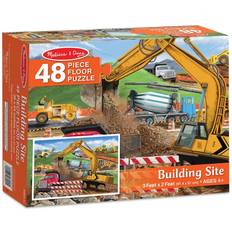 Puzzles de sol Melissa & Doug Building Site Floor Puzzle, 48 Pieces