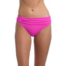 Island Goddess Shirred Band Hipster Bikini Bottom - Orchid