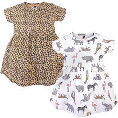 9-12M - Girls Dresses Children's Clothing Hudson Cotton Dresses - Modern Pink Safari ( 10152368)