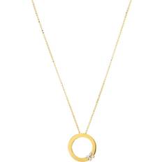 Roberto Coin 18K Yellow Gold Love in Verona Diamond Pendant Necklace