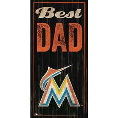 Fan Creations Miami Marlins Best Dad Sign Board