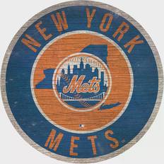 New York Mets State Circle Sign Board