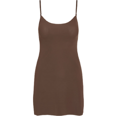 XL Under Dresses Commando Classic Mini Cami Slip - Mocha