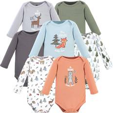 Long Sleeves Bodysuits Hudson Baby Cotton Long-Sleeve Bodysuits 7-pack - Woodland Friends (10156408)