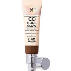 SPF CC Creams IT Cosmetics CC+ Nude Glow Lightweight Foundation + Glow Serum SPF40 Deep Honey