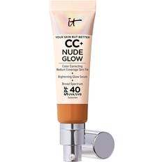 SPF CC Creams IT Cosmetics CC+ Nude Glow Lightweight Foundation + Glow Serum SPF40 Tan Rich