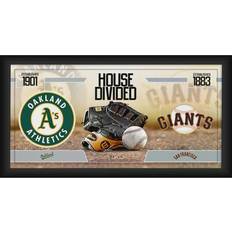 Fanatics Oakland Athletics vs. San Francisco Giants FramedHouse Divided Baseball Collage Photo Frame